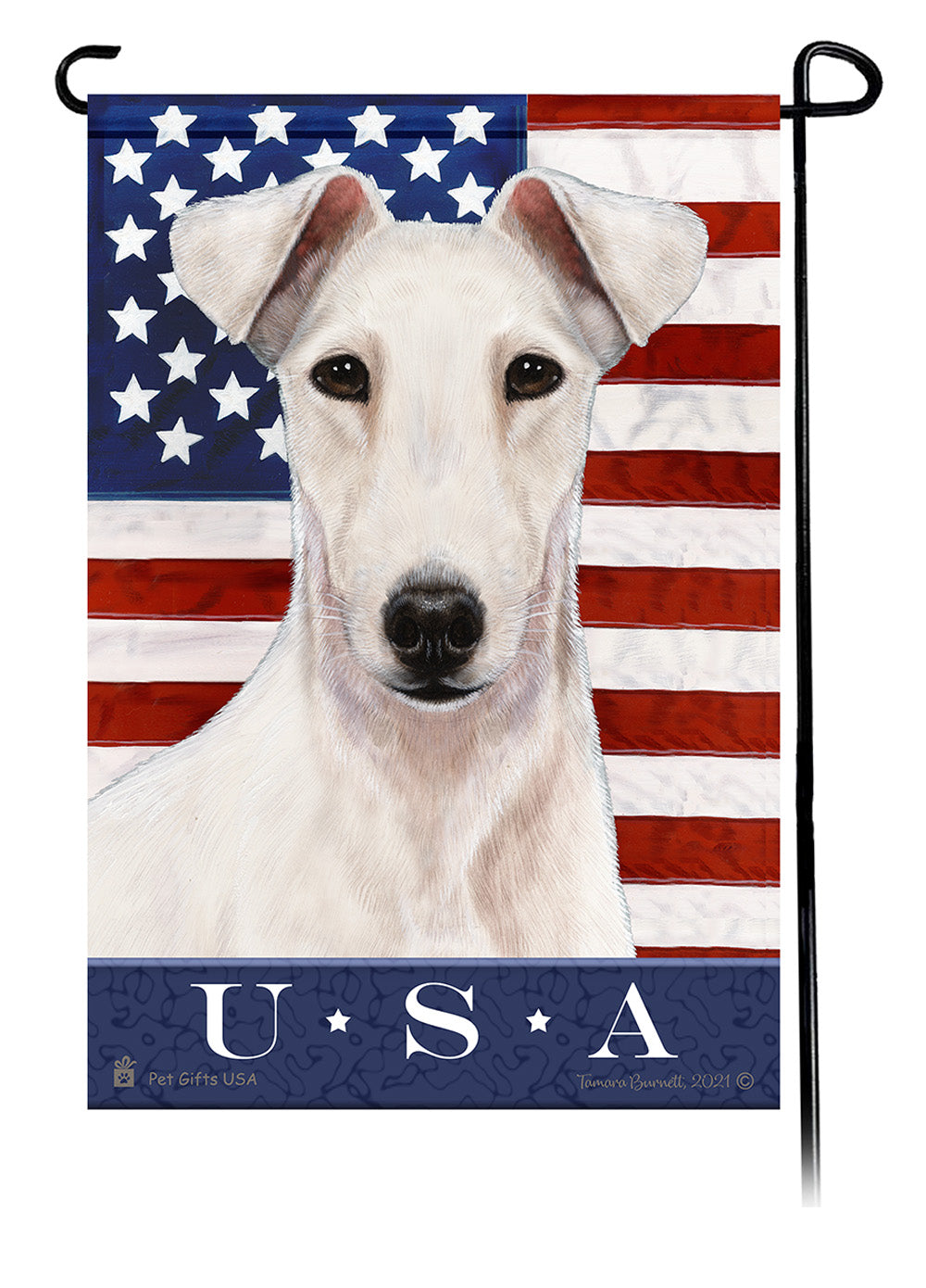 Fox Terrier True Blue - Garden Flag