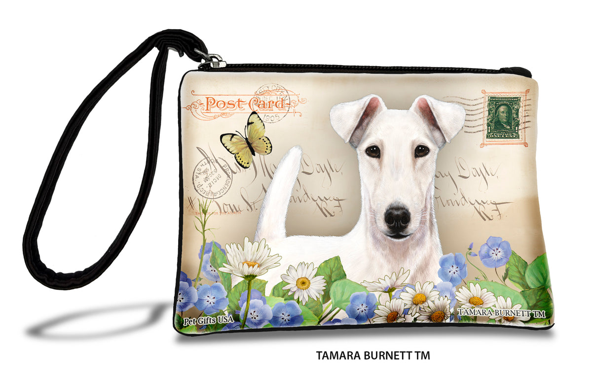 Fox Terrier White Zippees Pet Pouch