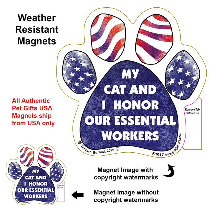 First Responders Paw Shaped Magnets