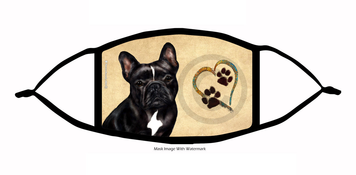 French Bulldog (Black and White) Face Mask