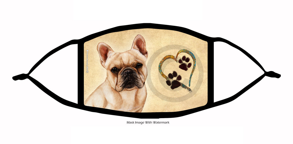 French Bulldog (Cream) Face Mask