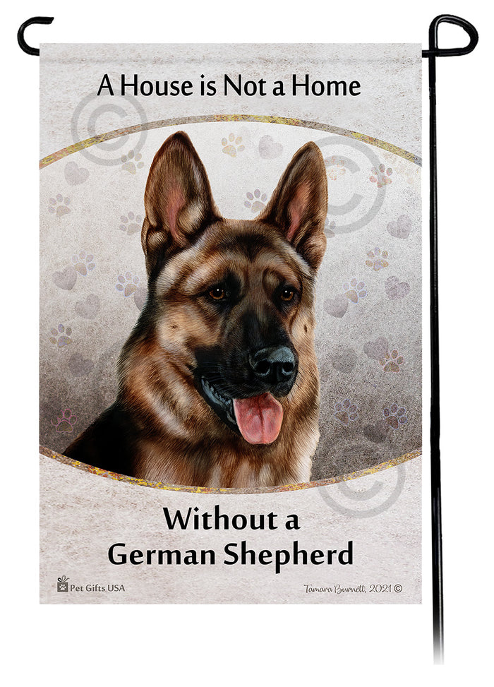 German Shepherd House Is Not A Home Garden Flag