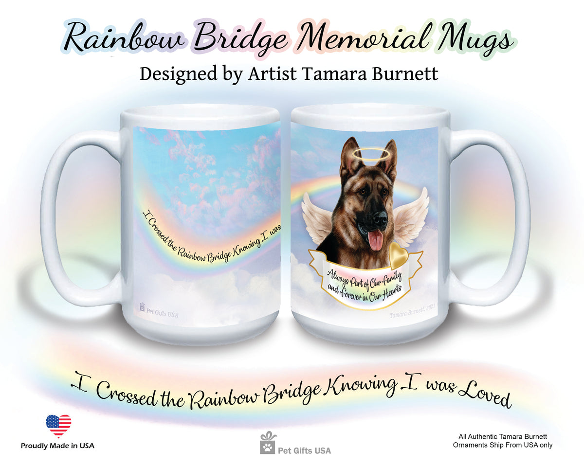 German Shepherd Light Fawn Memorial Mug 15 oz