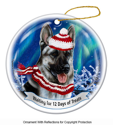 German Shepherd Silver Sable Ornament