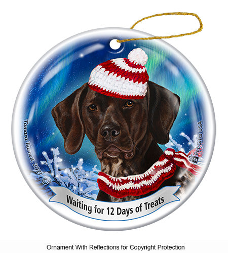 German Shorthaired Pointer 12 Days of Treats Ornament