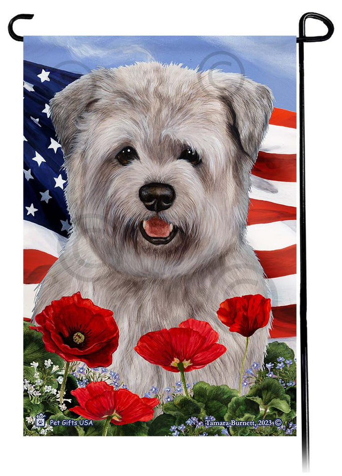 Glen of Imaal Terrier Patriotic Flowers Garden Flags