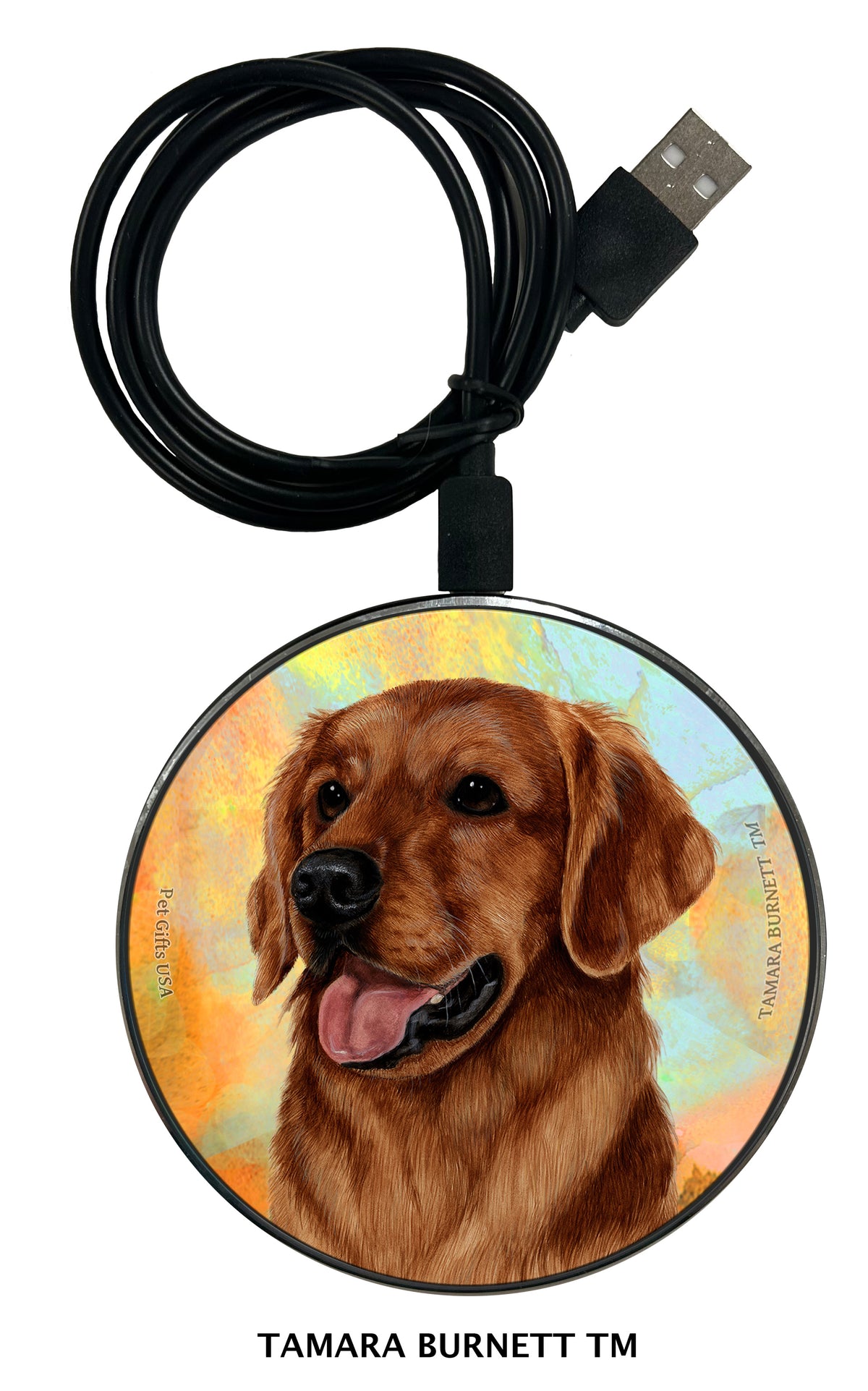 Golden Retriever Red Zoomies Wireless Charger