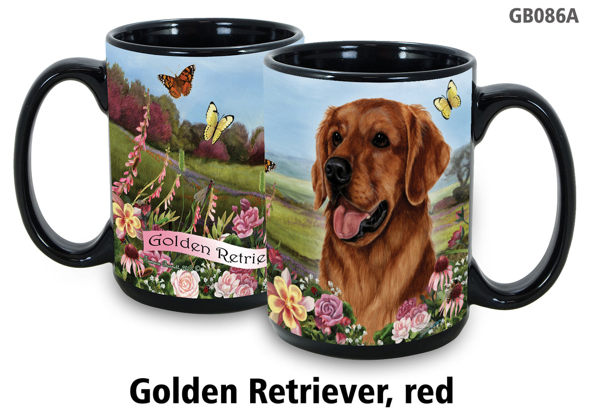 Golden Retriever Red - Garden Party Fun Mug 15 oz