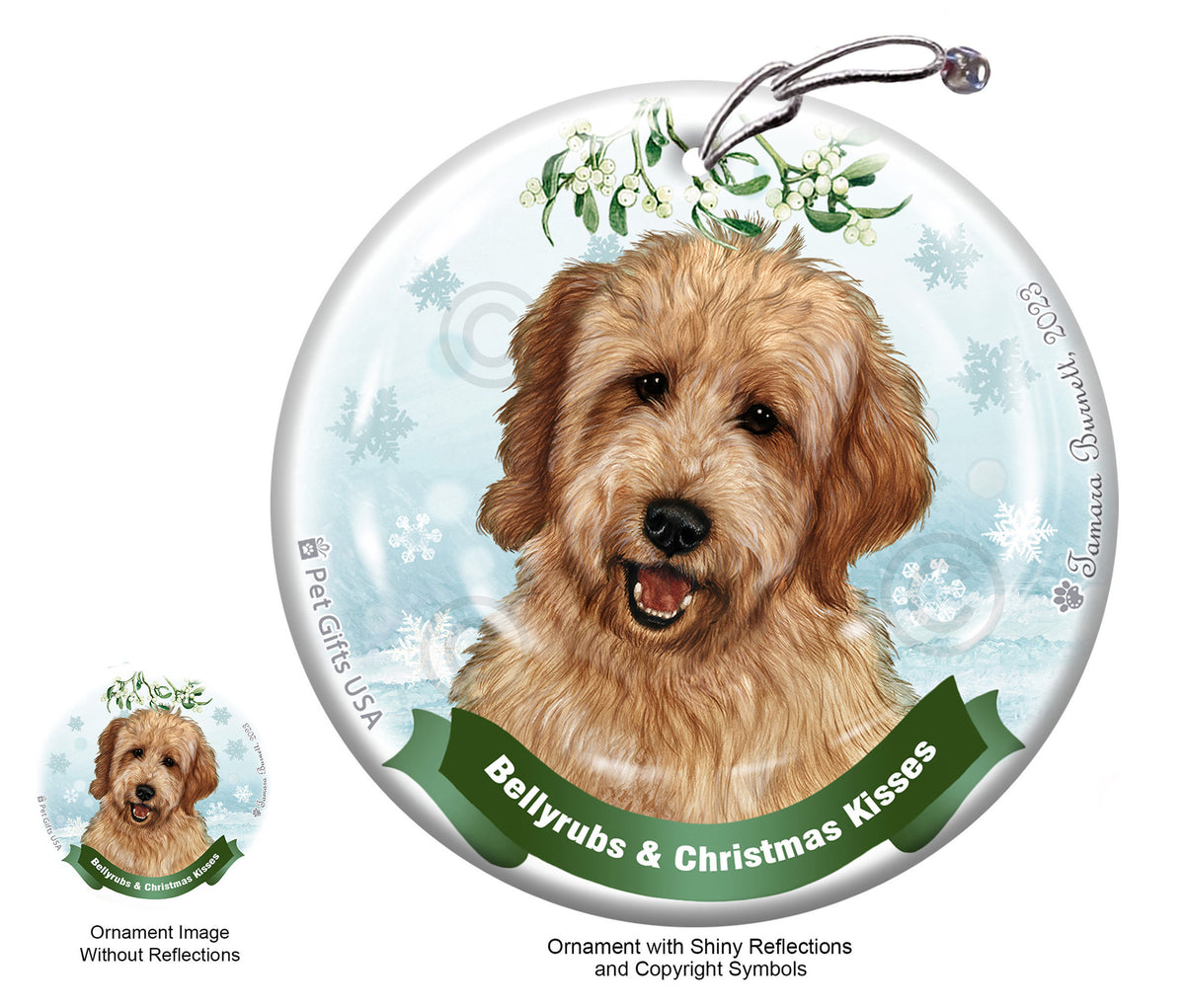 Goldendoodle Apricot Ornament