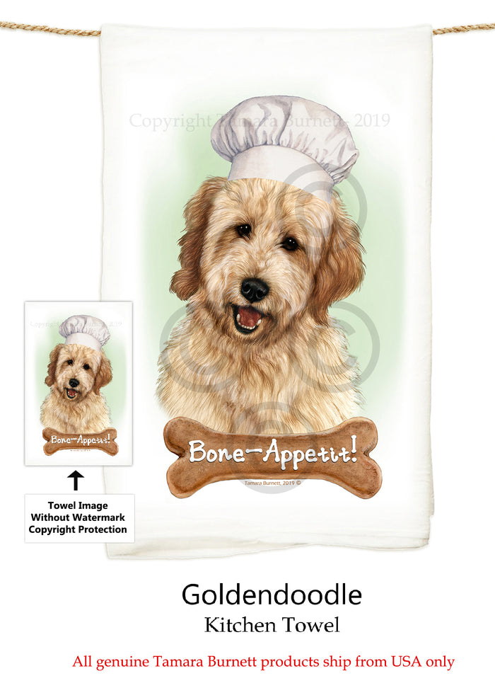 Goldendoodle Flour Sack Towel