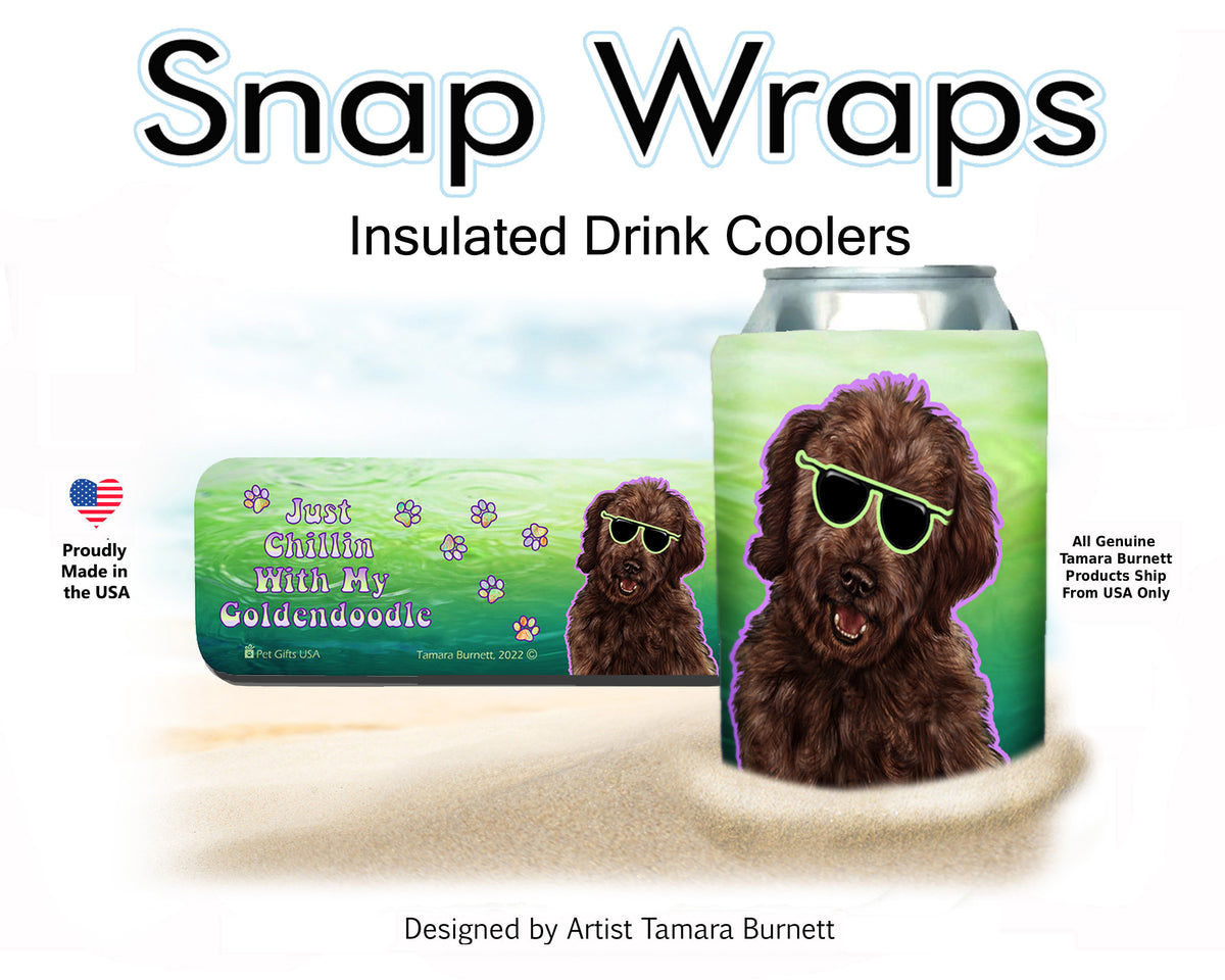 Goldendoodle Chocolate Snap Wrap Cozy