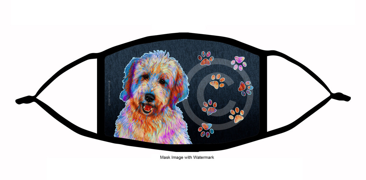 Goldendoodle (White) Face Mask