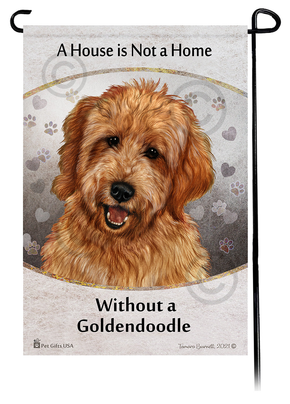 Goldendoodle House Is Not A Home - Garden Flag