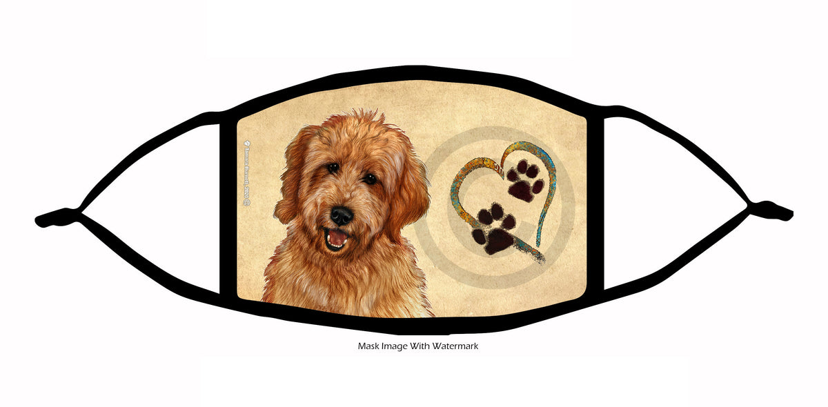 Goldendoodle (Red) Face Mask