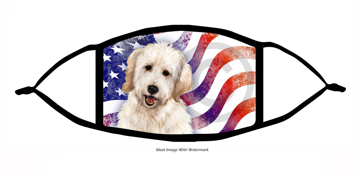 Goldendoodle (White) Face Mask