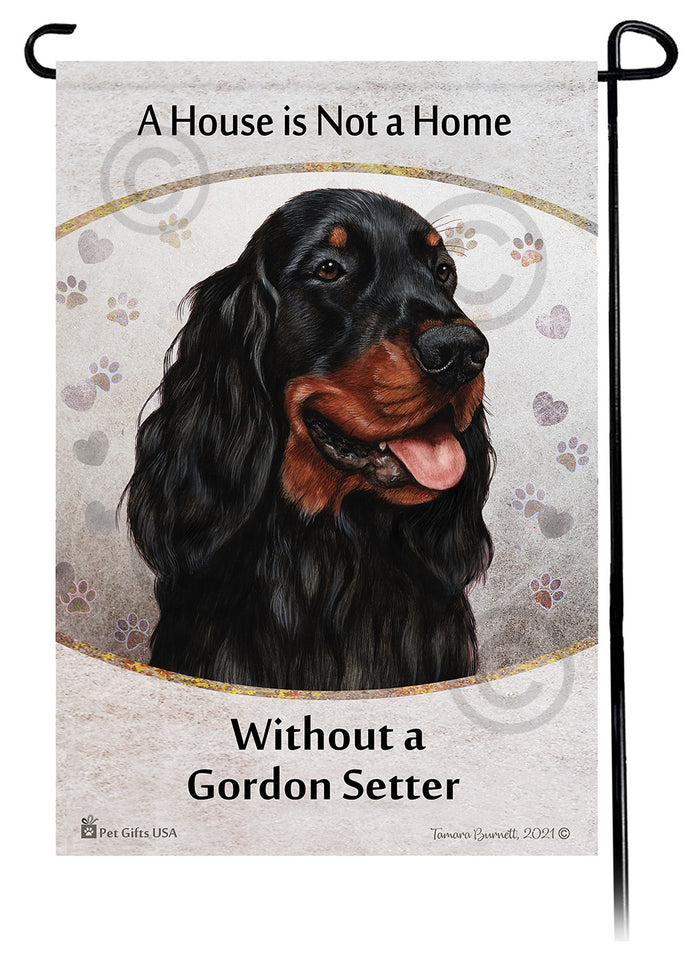 Gordon Setter House Is Not A Home Garden Flag