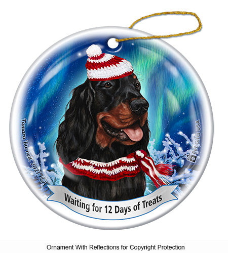 Gordon Setter 12 Days of Treats Ornament
