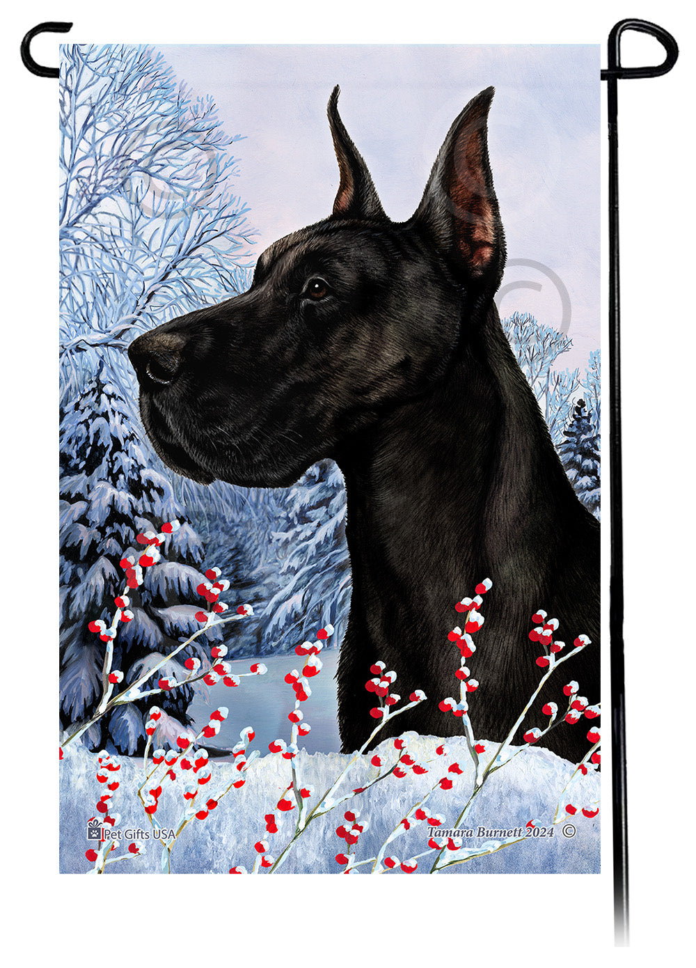 Great Dane Winterberries - Garden Flag