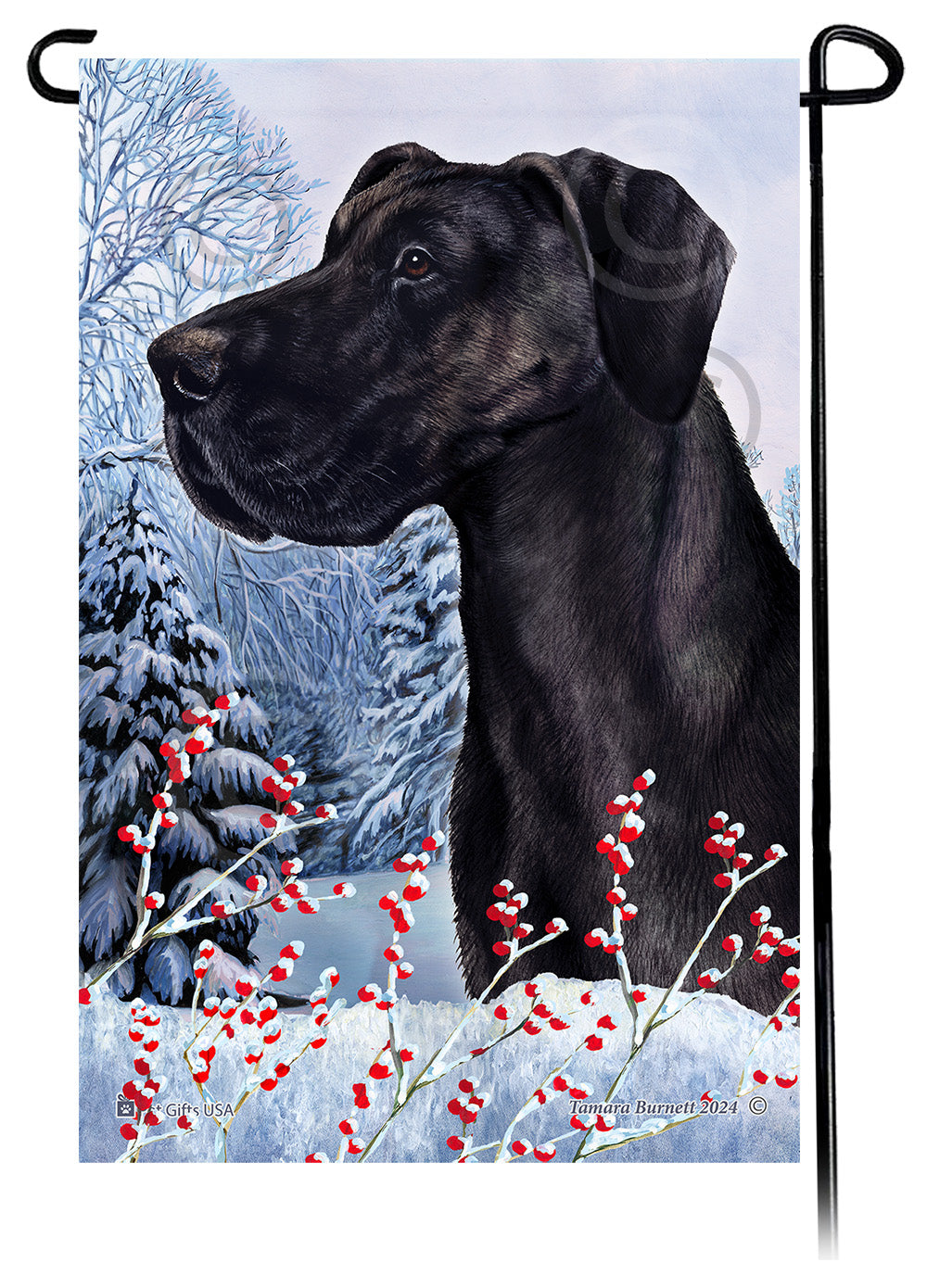 Great Dane Winterberries - Garden Flag