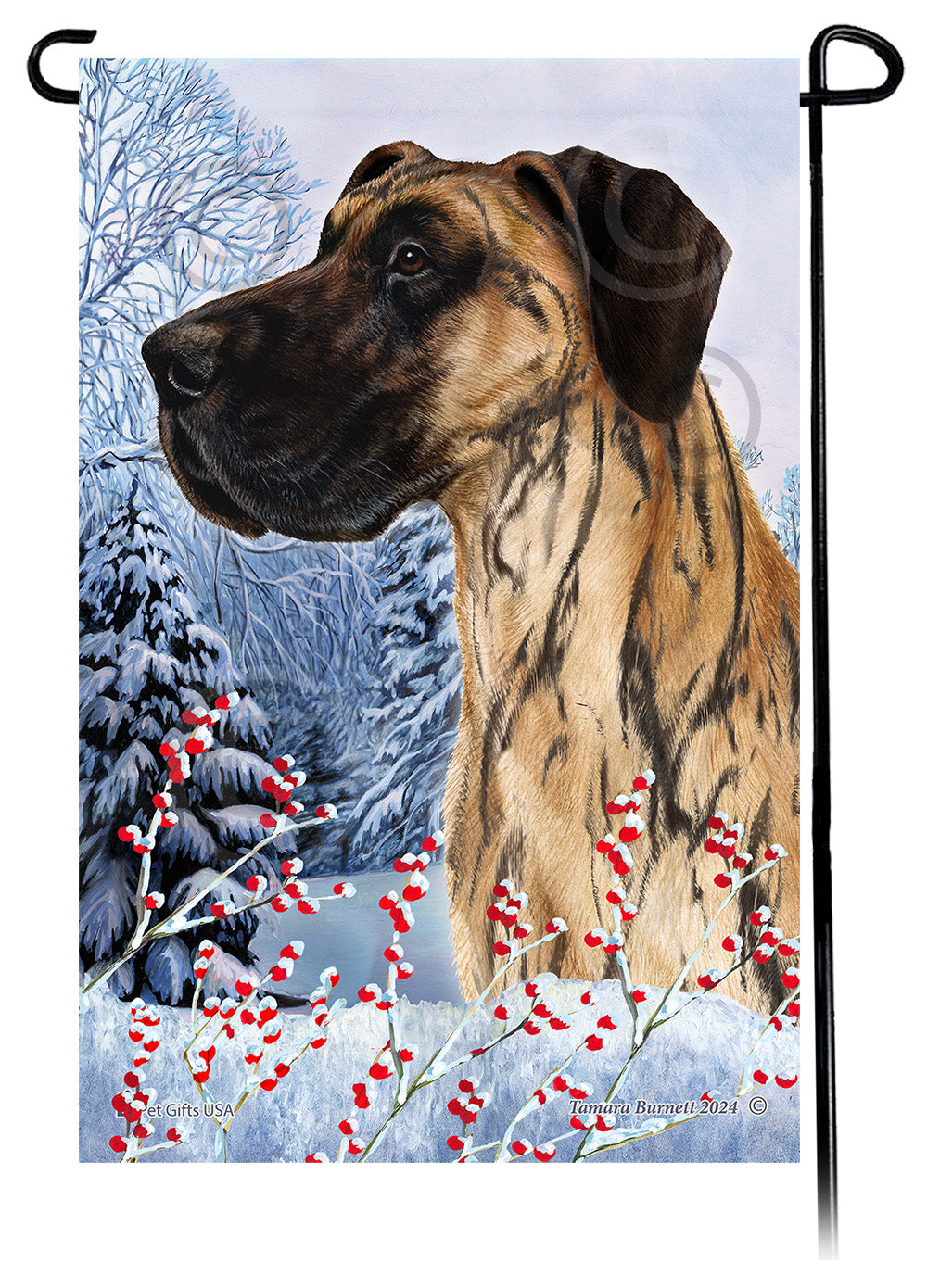 Great Dane Winterberries - Garden Flag
