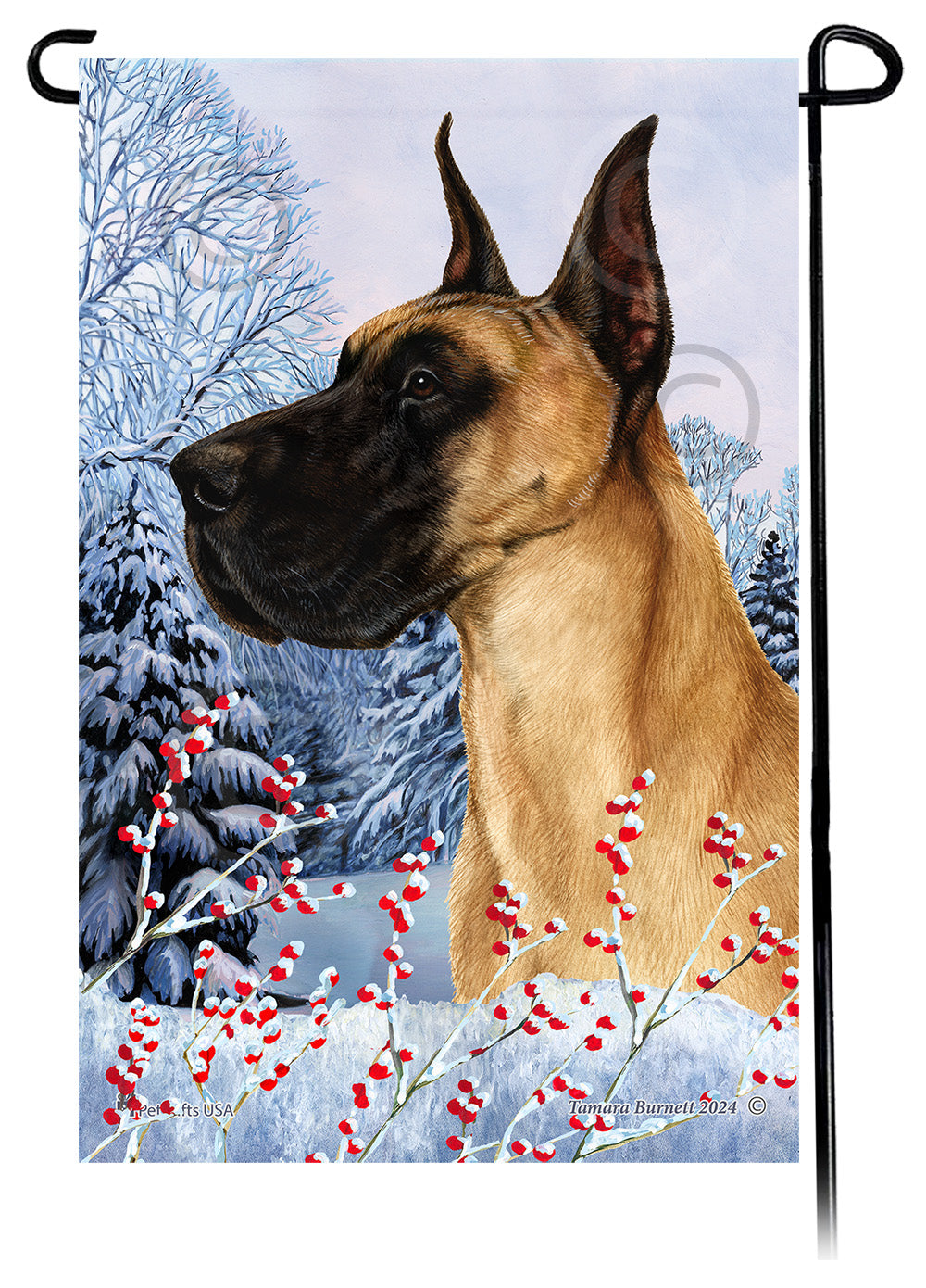 Great Dane Winterberries - Garden Flag