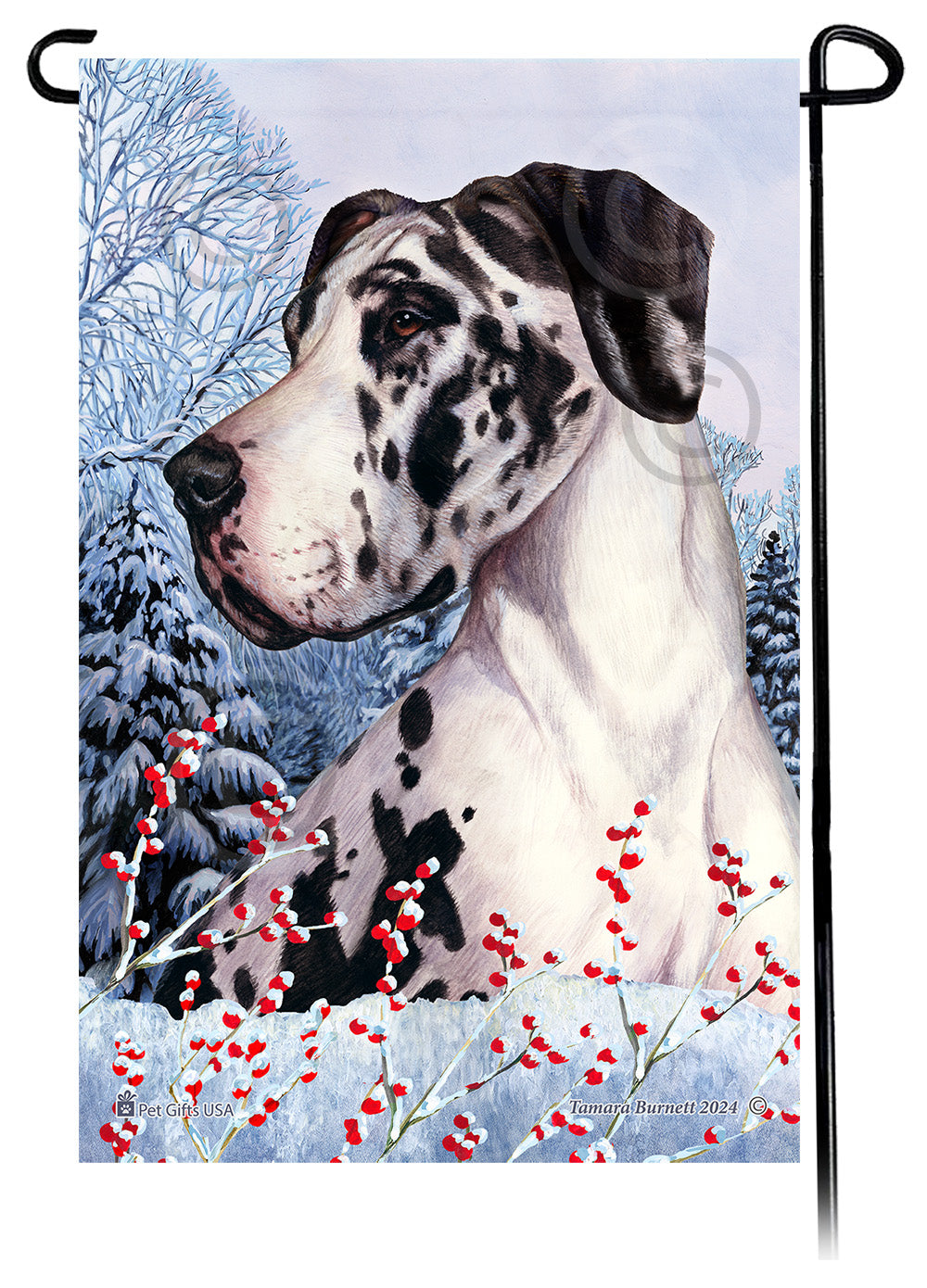 Great Dane Winterberries - Garden Flag