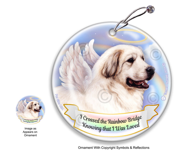 Great Pyrenees Rainbow Bridge Memorial Ornament