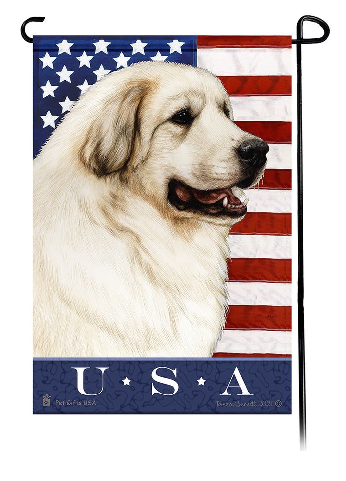 Great Pyrenees True Blue Garden Flags