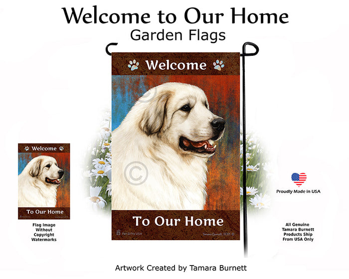 Great Pyrenees Welcome To Our Home Garden Flags