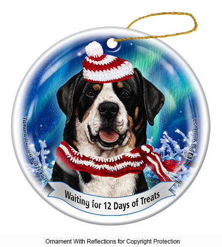 Greater Swiss Mountain Dog 12 Days of Treats Ornament