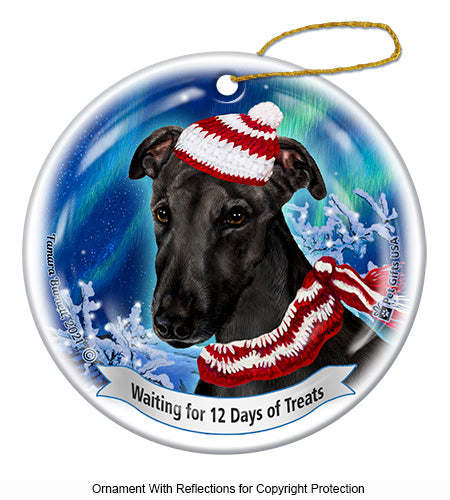 Greyhound 12 Days of Treats Ornament