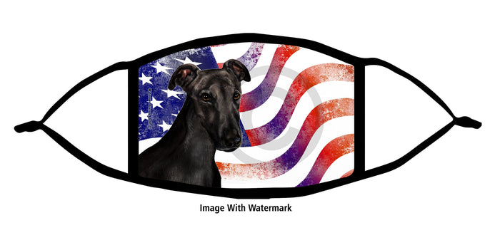 Greyhound (Black) Face Mask