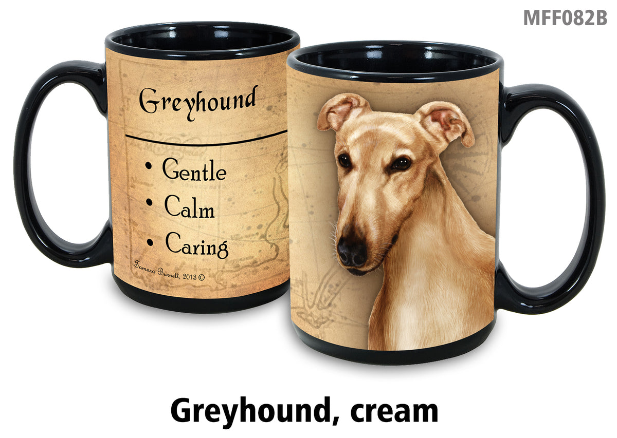 Greyhound Cream - My Faithful Friends Mug 15 oz