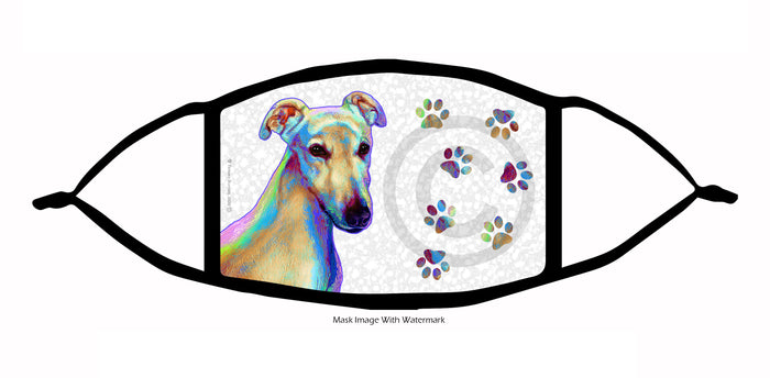 Greyhound (Cream) Face Mask