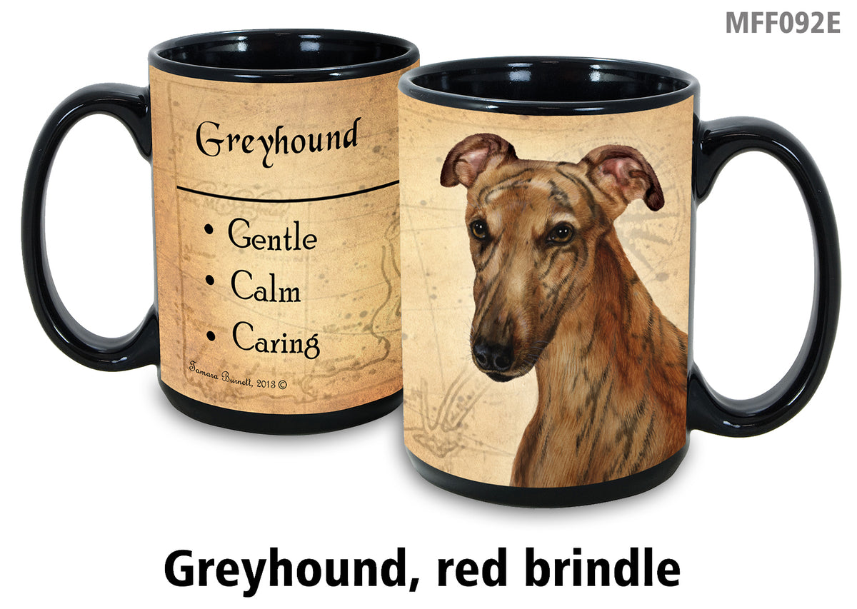 Greyhound Red Brindle - My Faithful Friends Mug 15 oz