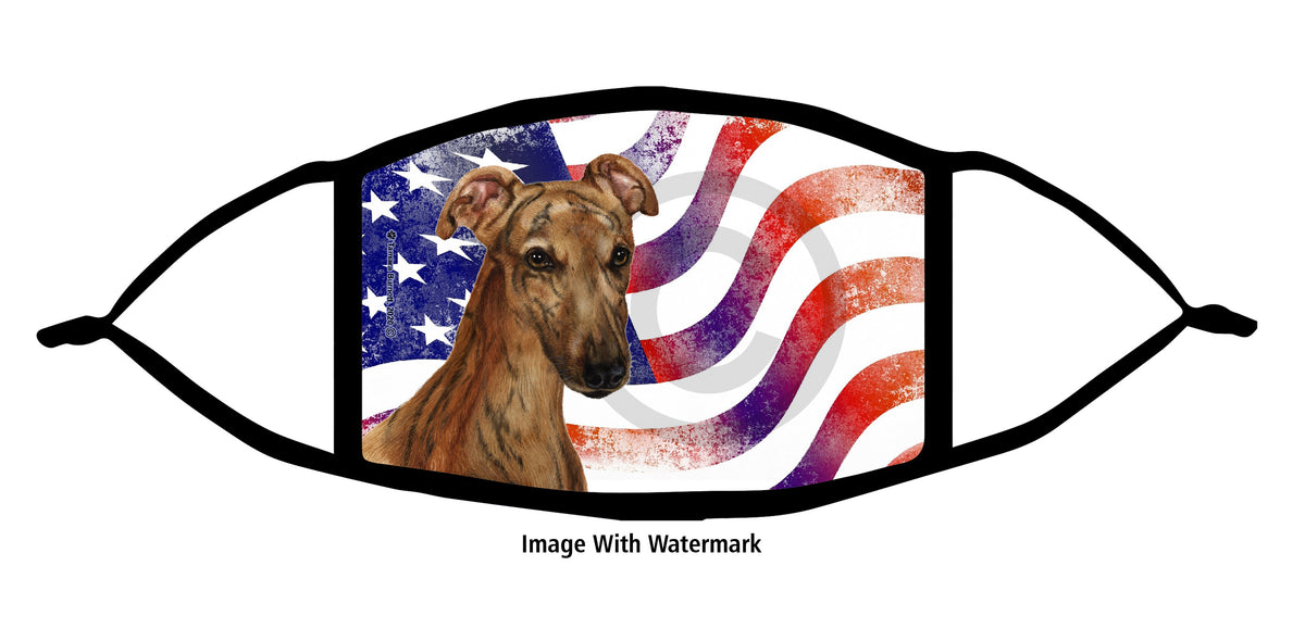 Greyhound (Red Brindle) Face Mask