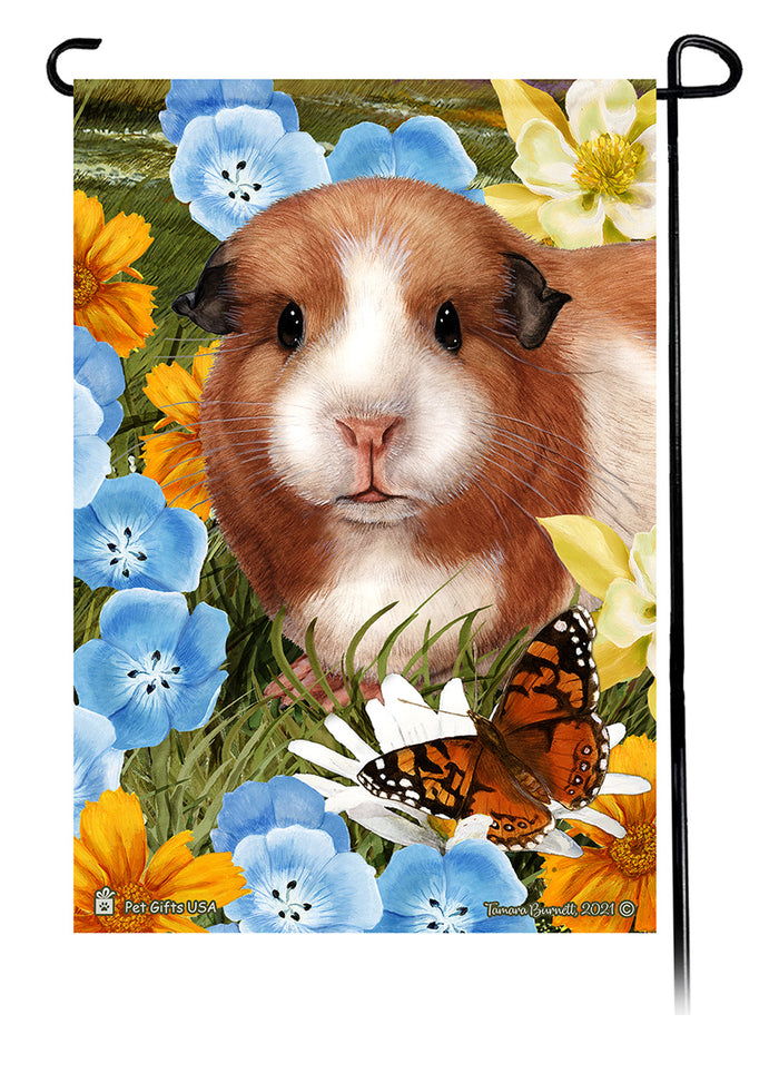 American Guinea Pig Summer Flowers Garden Flags