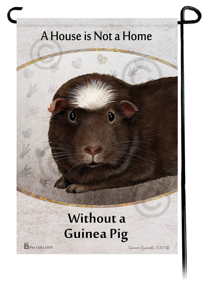 Chocolate Crested Guinea Pig House Is Not A Home Garden Flag
