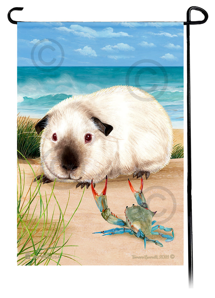Himalayan Guinea Pig Summer Flowers Garden Flag