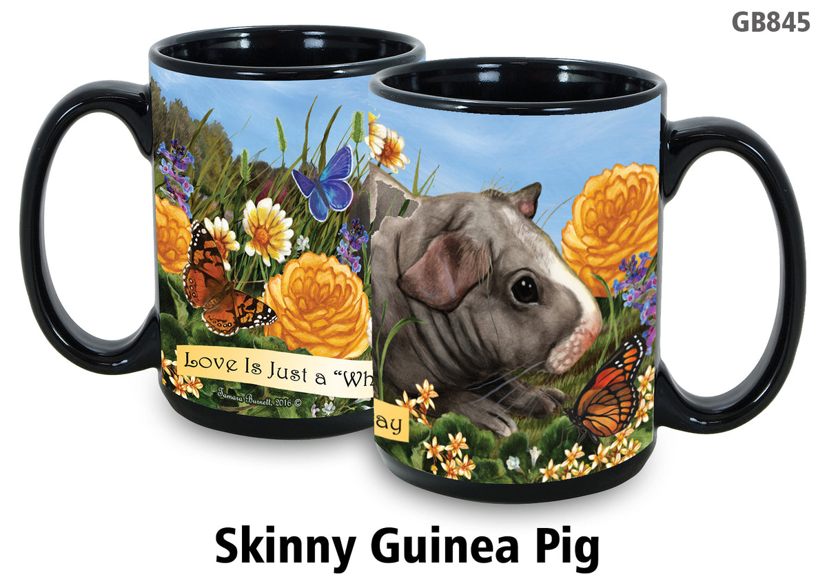 Guinea Pig Skinny Hairless - Garden Party Fun Mug 15 oz