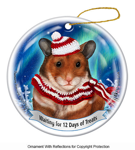Hamster 12 Days of Treats Ornament