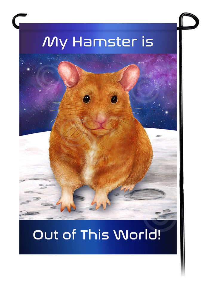 American Hamster Out Of This World Garden Flags