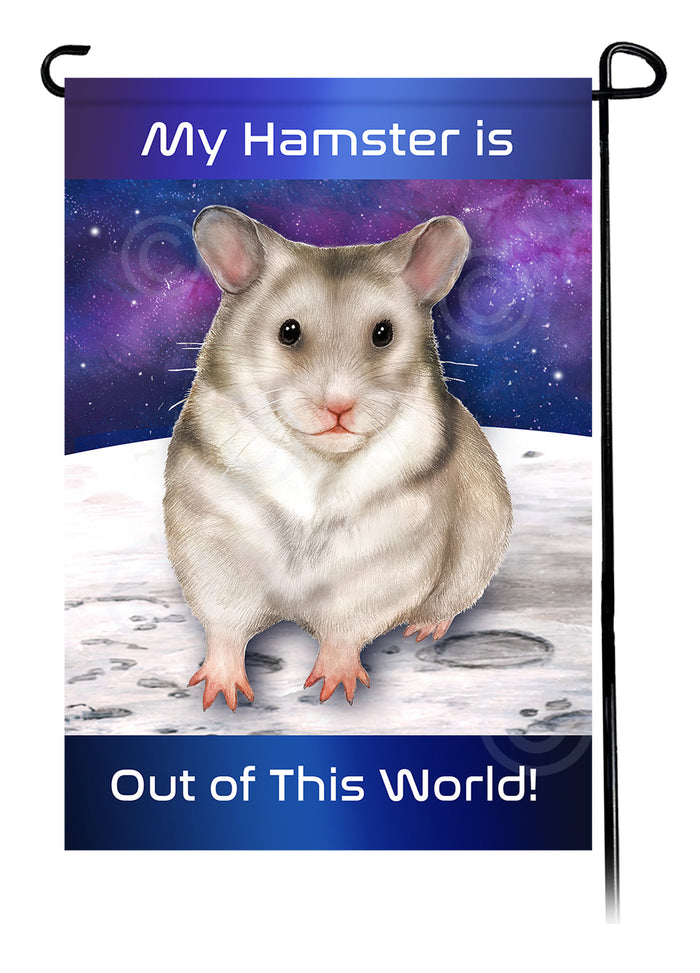 Winter White Hamster Out Of This World Garden Flags
