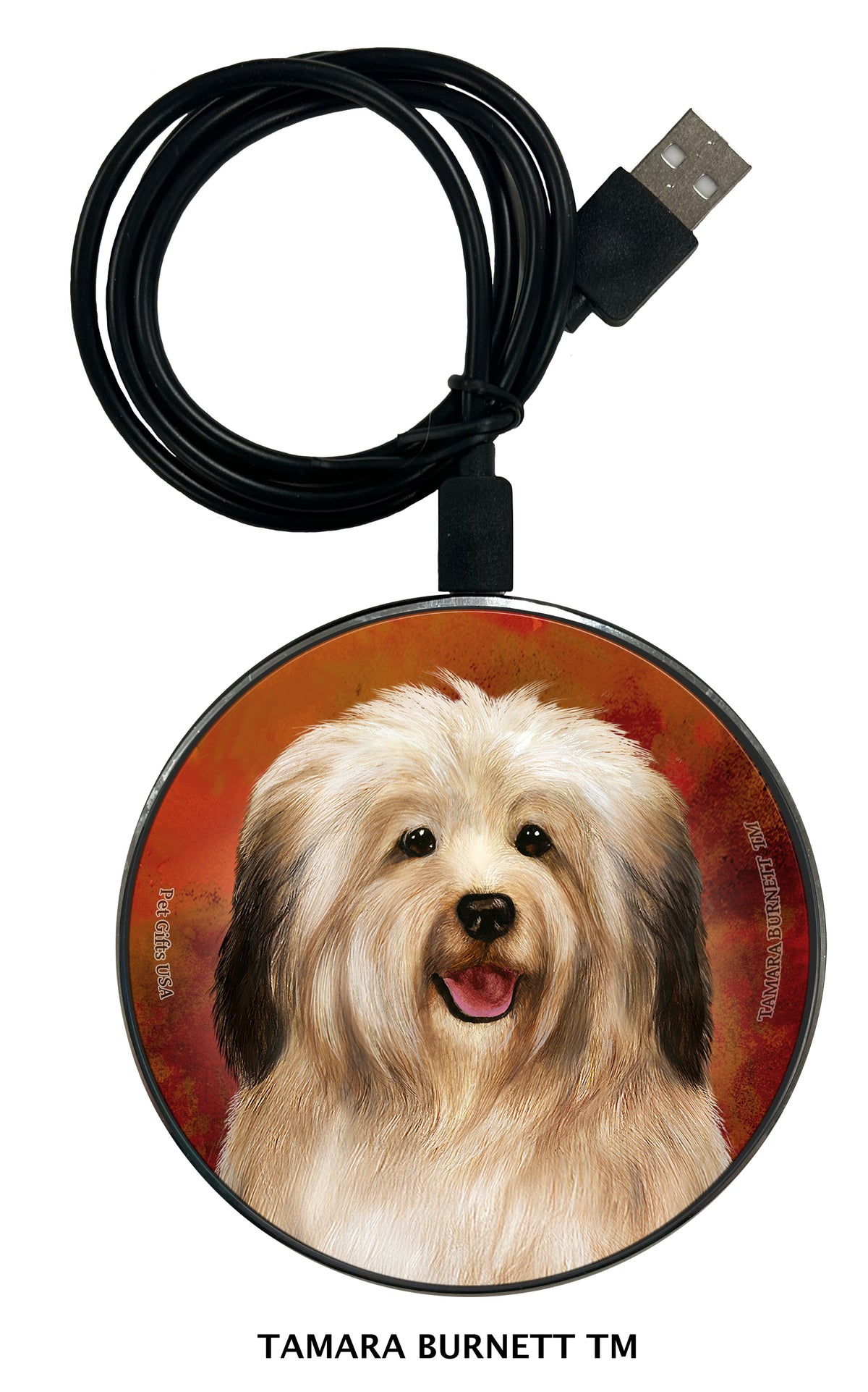 Havanese Cream Sable (Puppy) Zoomies Wireless Charger