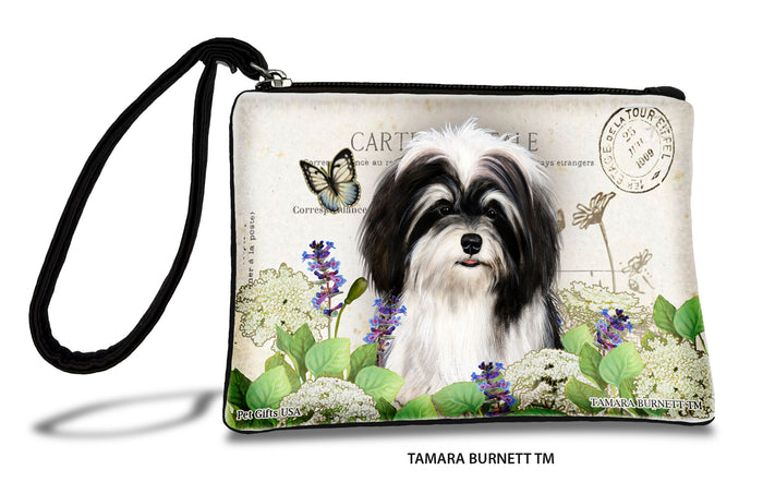 Havanese Black And White Zippees Pet Pouch