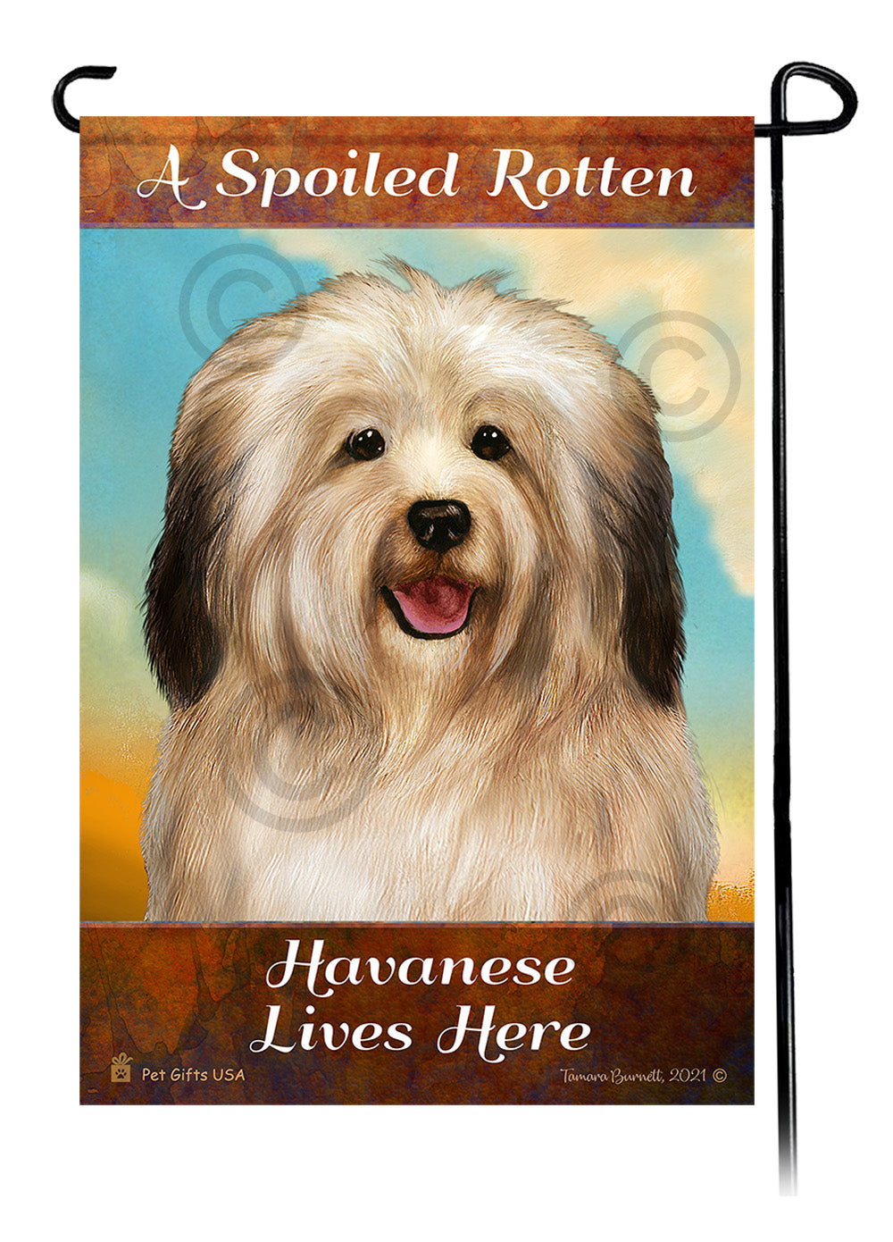 Havanese Spoiled Rotten - Garden Flag