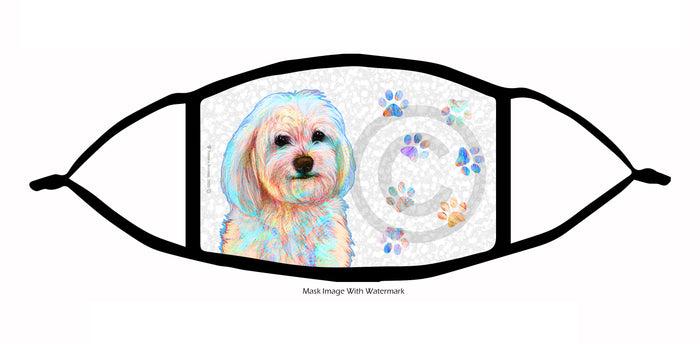 Havanese (White) Face Mask