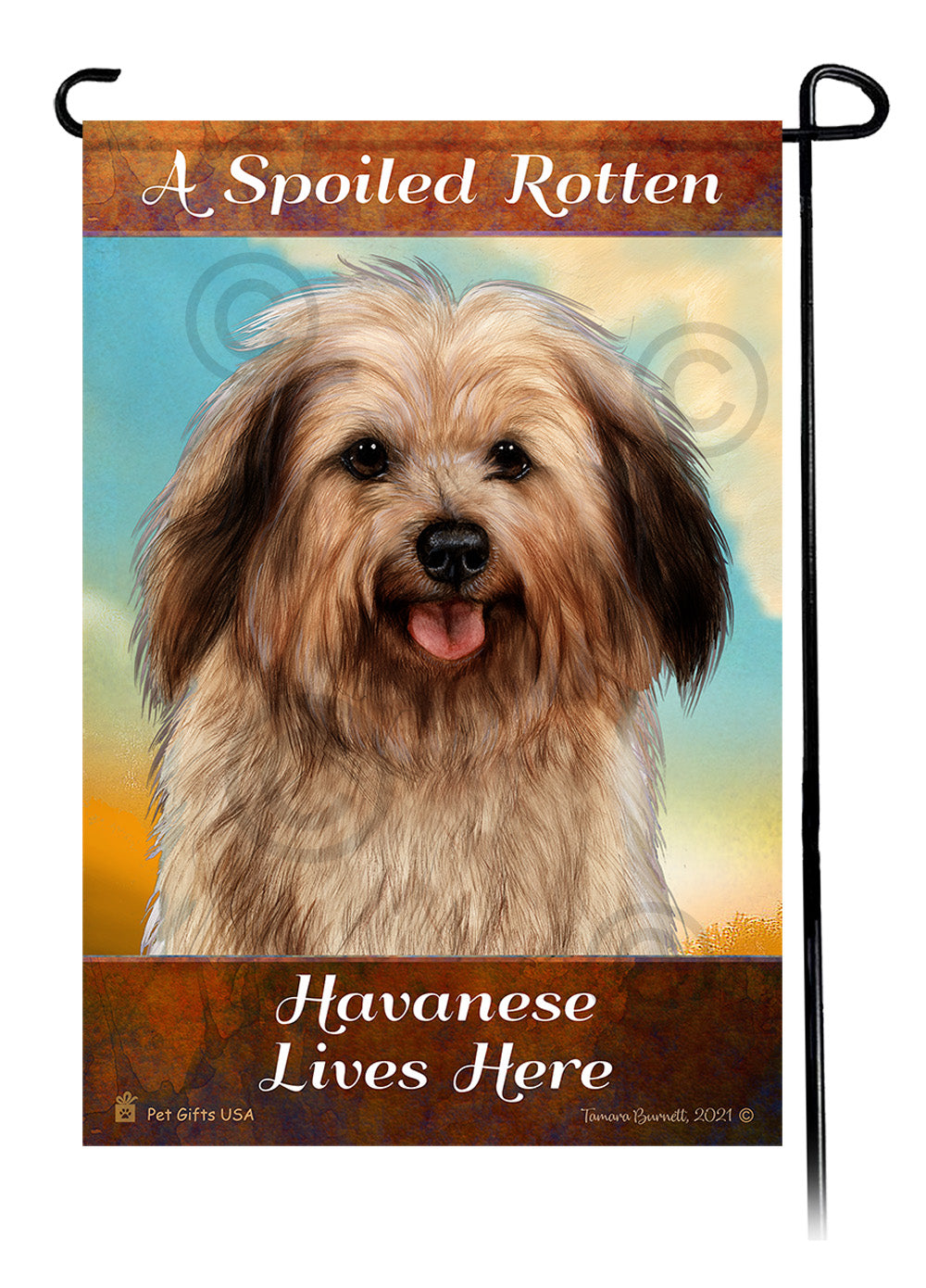Havanese Spoiled Rotten - Garden Flag