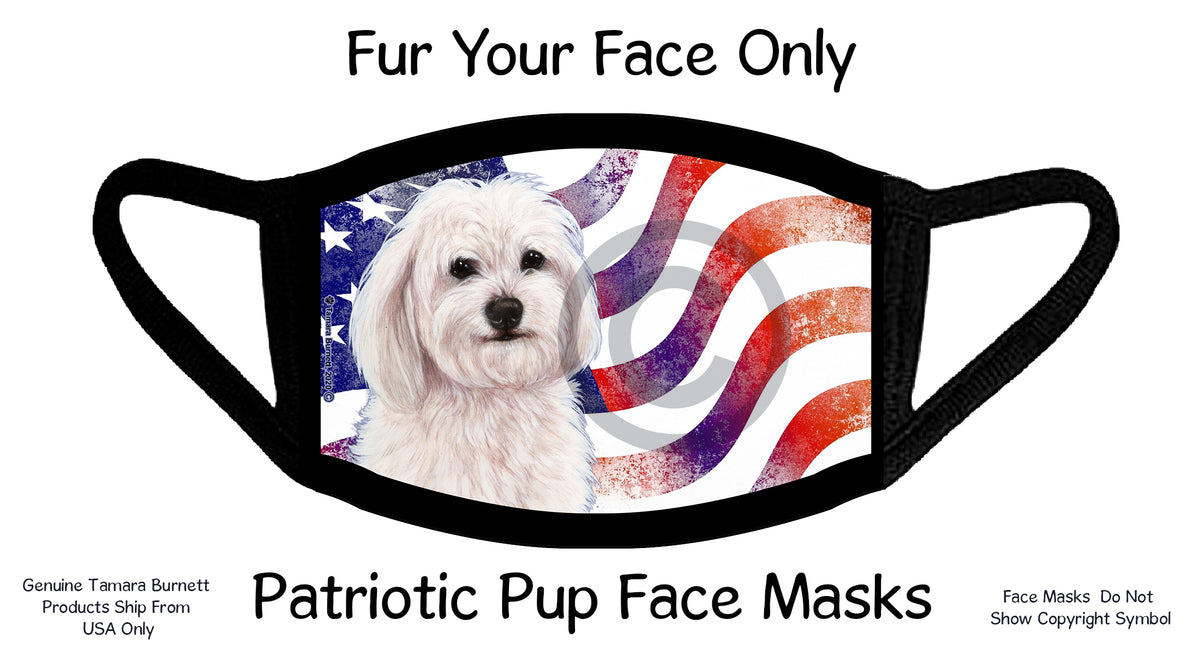Havanese (White) Face Mask