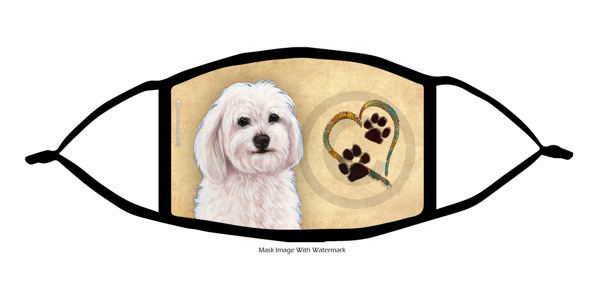 Havanese (White) Face Mask